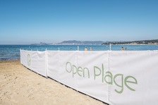 Open plage