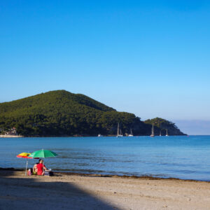 Un lundi matin sur la plage des Lecques