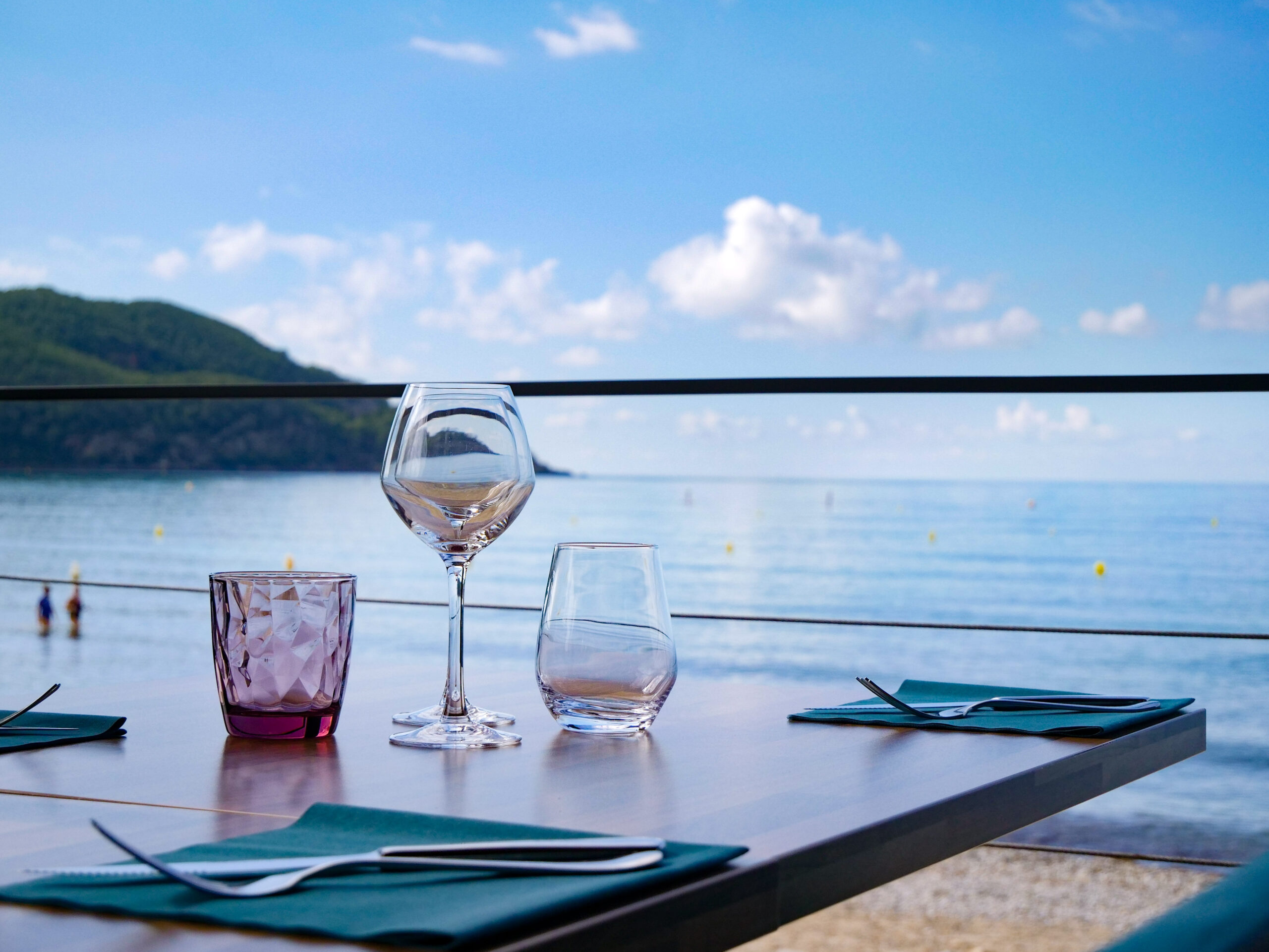 Vue du restaurant le Grain de Sable