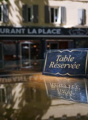 Terrasse du restaurant la place