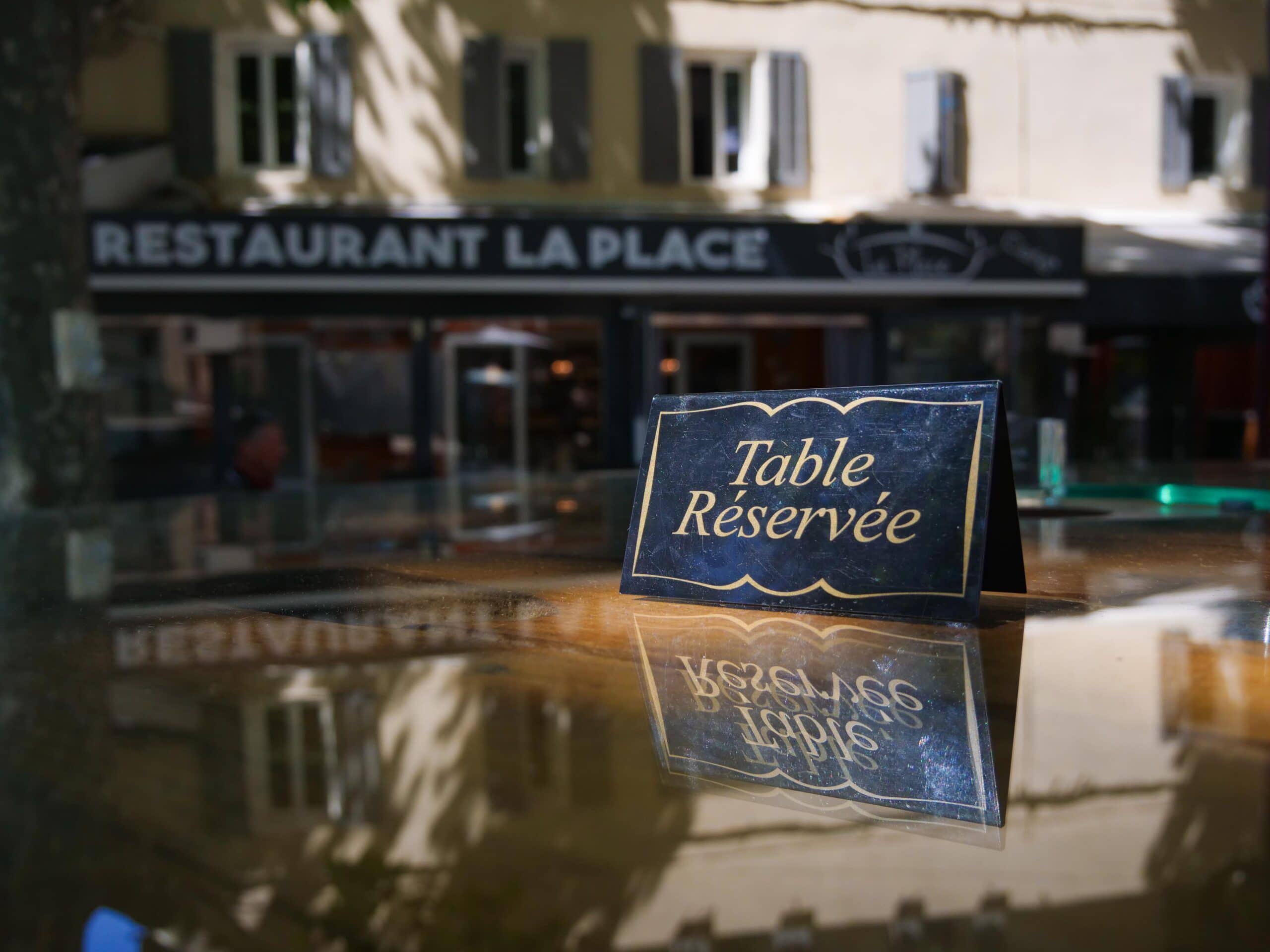 Terrasse du restaurant la place