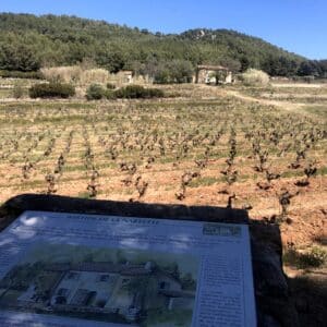 Vue sur le domaine et la bastide de Nartette